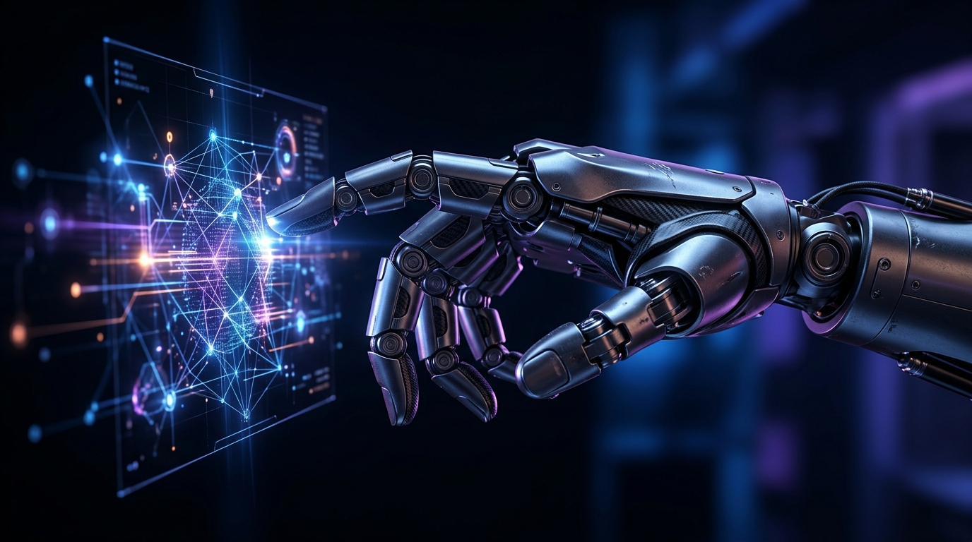 Abstract AI Neural Network